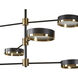 Oralee 6 Light 43 inch Black / Brass / Black Chandelier Ceiling Light
